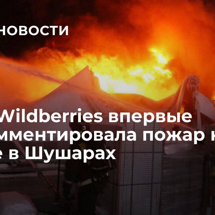 Глава Wildberries впервые прокомментировала пожар на складе в Шушарах