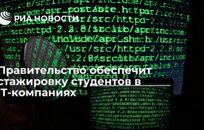 Правительство обеспечит стажировку студентов в IT-компаниях