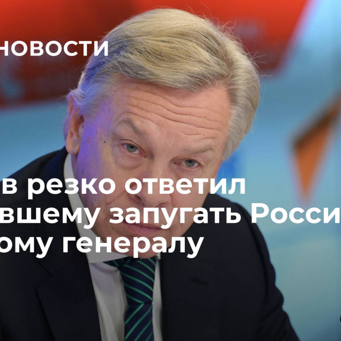 Пушков резко ответил захотевшему запугать Россию чешскому генералу