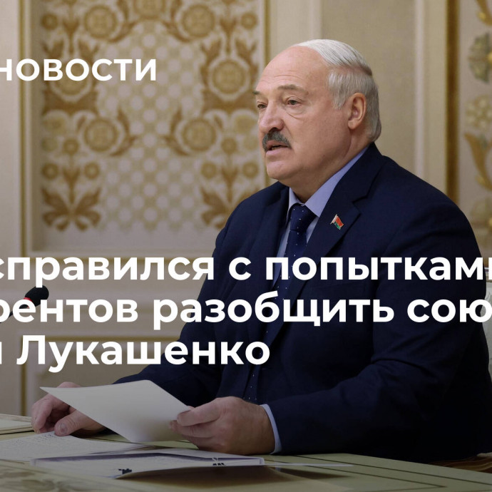 ЕАЭС справился с попытками конкурентов разобщить союз, заявил Лукашенко