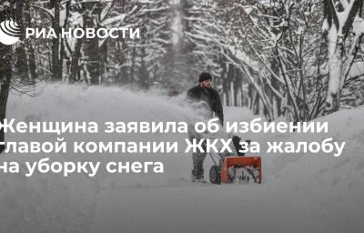 Женщина заявила об избиении главой компании ЖКХ за жалобу на уборку снега