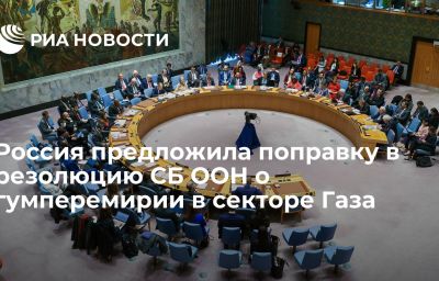 Россия предложила поправку в резолюцию СБ ООН о гумперемирии в секторе Газа