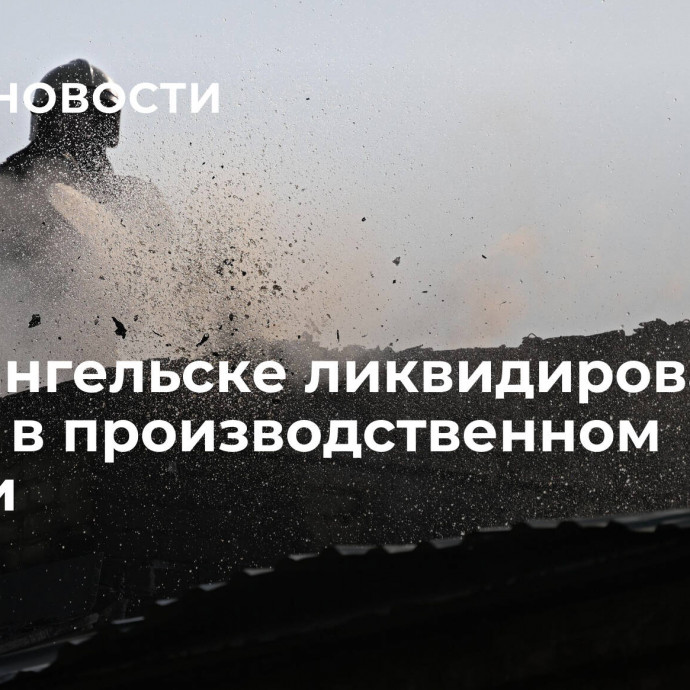 В Архангельске ликвидировали пожар в производственном здании