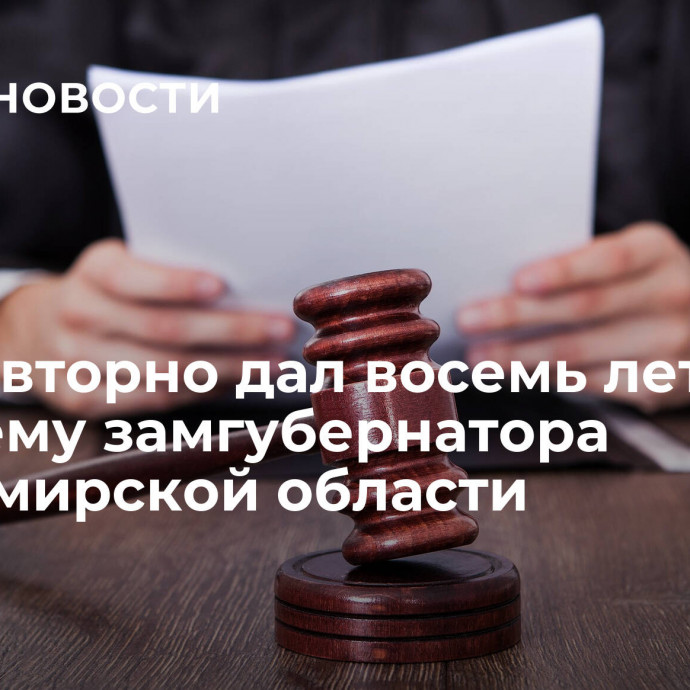 Суд повторно дал восемь лет бывшему замгубернатора Владимирской области