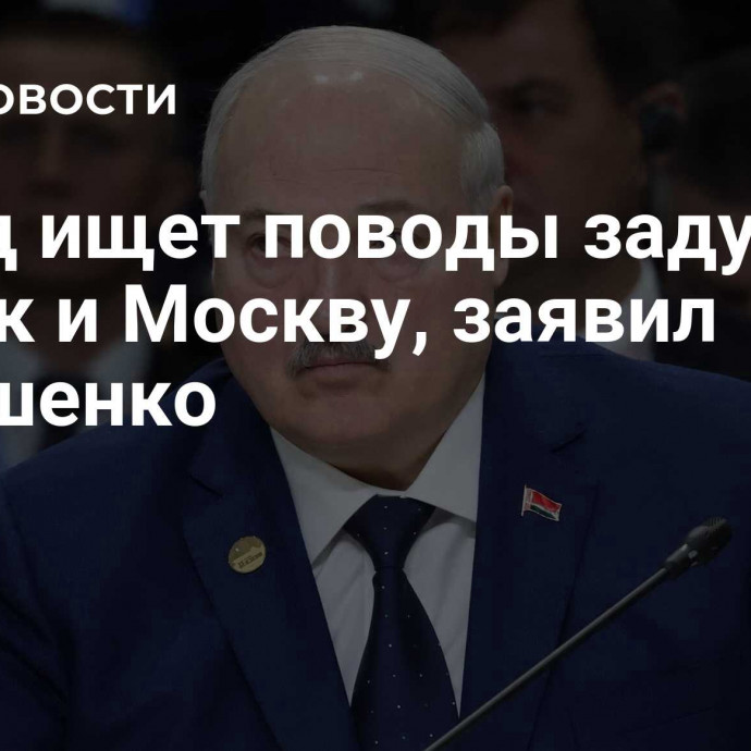 Запад ищет поводы задушить Минск и Москву, заявил Лукашенко