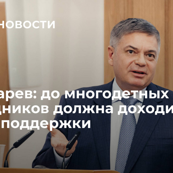 Шишкарев: до многодетных сотрудников должна доходить вся сумма поддержки