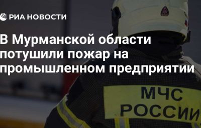 В Мурманской области потушили пожар на промышленном предприятии