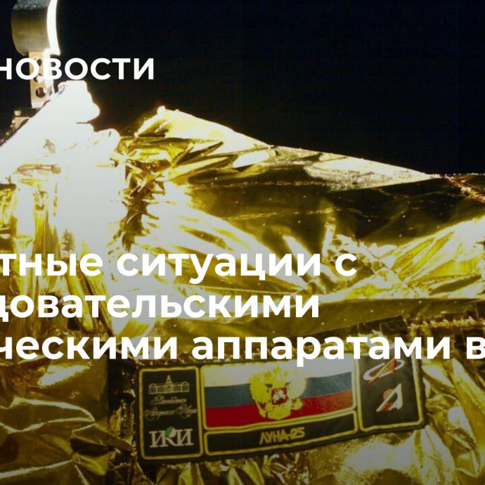 Нештатные ситуации с исследовательскими космическими аппаратами в мире