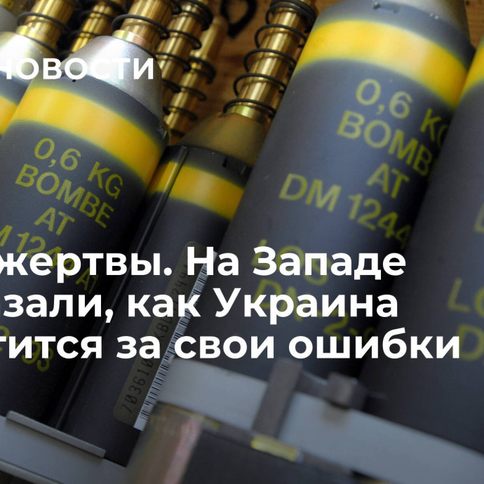 Будут жертвы. На Западе рассказали, как Украина поплатится за свои ошибки