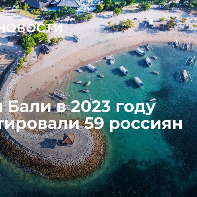 Власти Бали в 2023 году депортировали 59 россиян