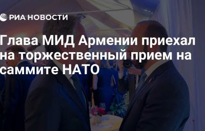 Глава МИД Армении приехал на торжественный прием на саммите НАТО