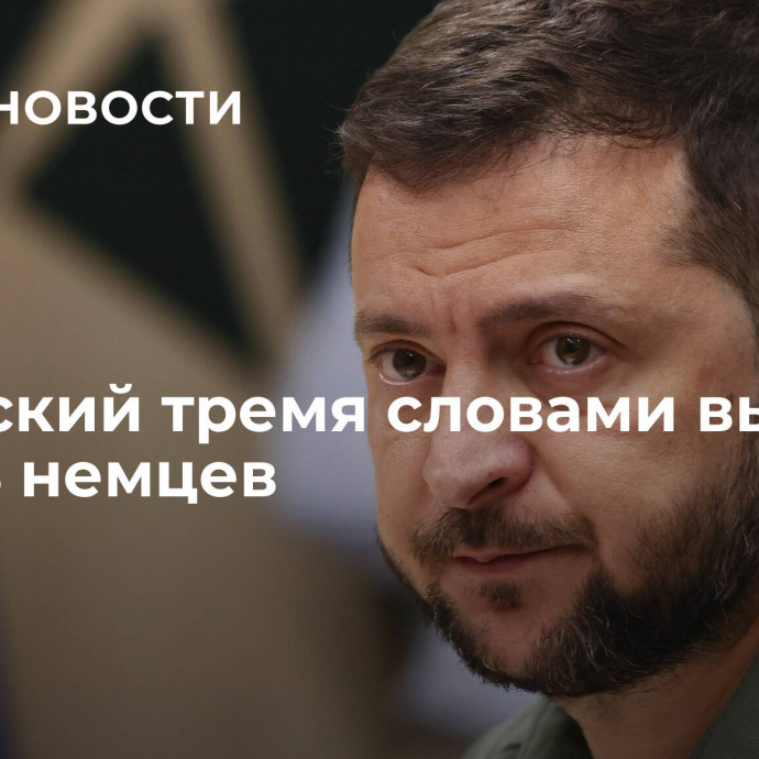 Зеленский тремя словами вызвал ярость немцев