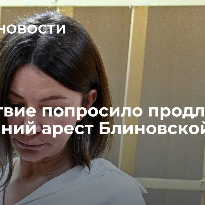 Следствие попросило продлить домашний арест Блиновской