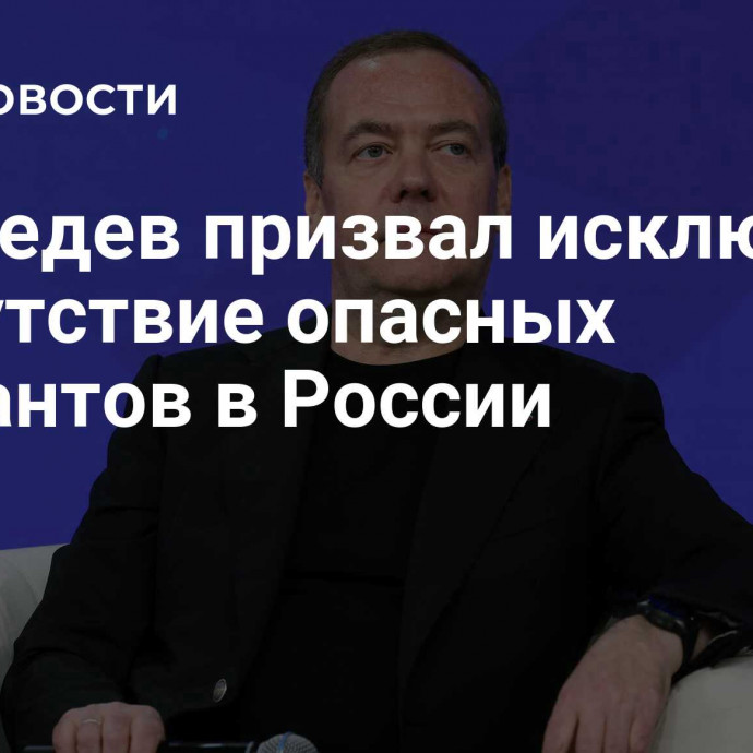 Медведев призвал исключить присутствие опасных мигрантов в России