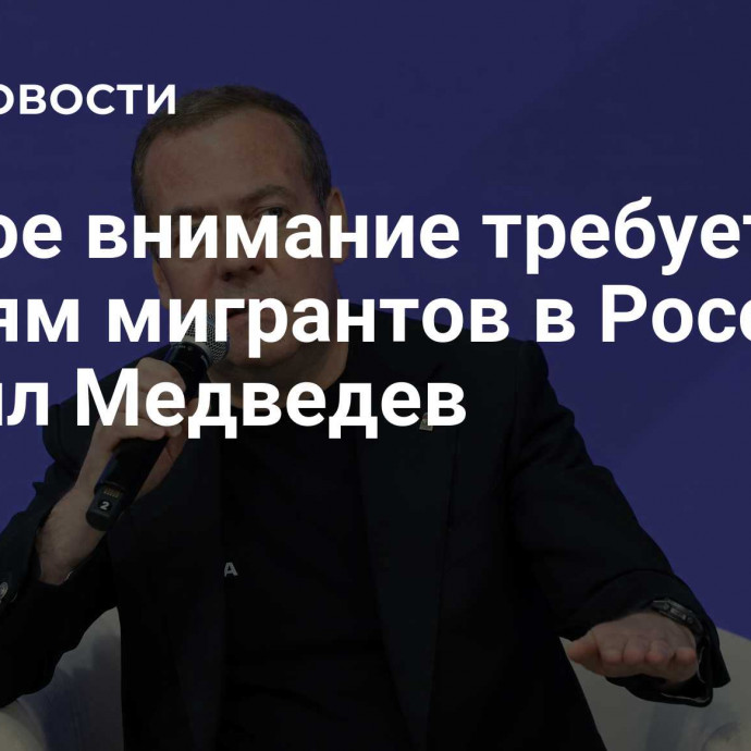 Особое внимание требуется к семьям мигрантов в России, заявил Медведев