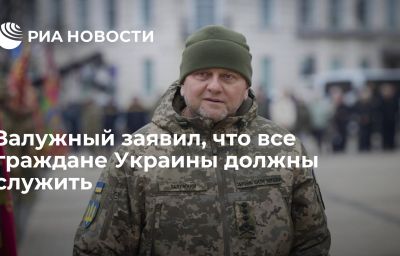 Залужный заявил, что все граждане Украины должны служить