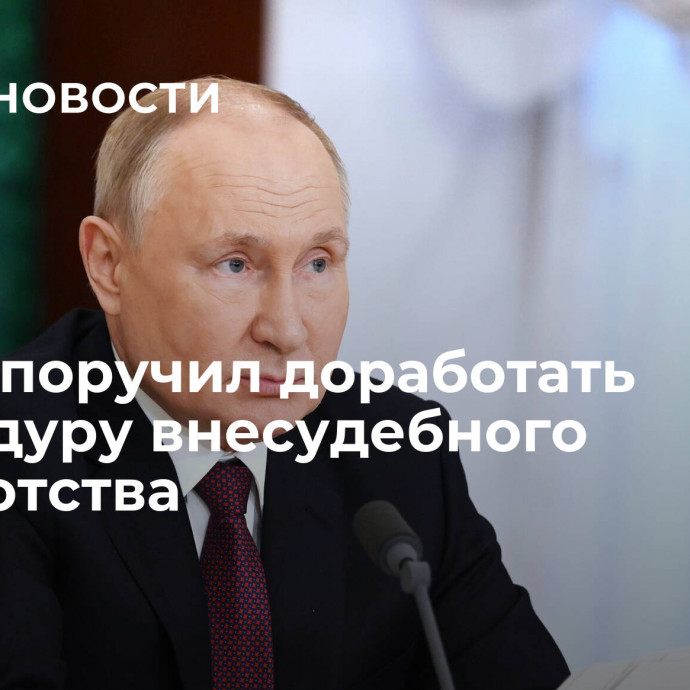 Путин поручил доработать процедуру внесудебного банкротства