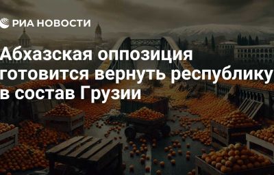 Абхазская оппозиция готовится вернуть республику в состав Грузии