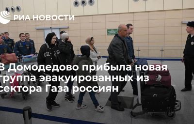 В Домодедово прибыла новая группа эвакуированных из сектора Газа россиян