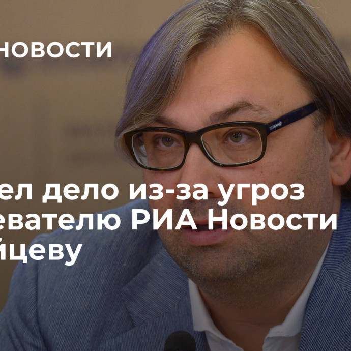 СК завел дело из-за угроз обозревателю РИА Новости Сергейцеву