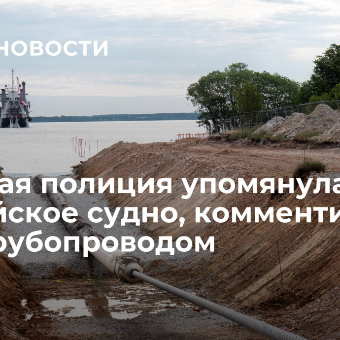 Финская полиция упомянула российское судно, комментируя ЧП с трубопроводом