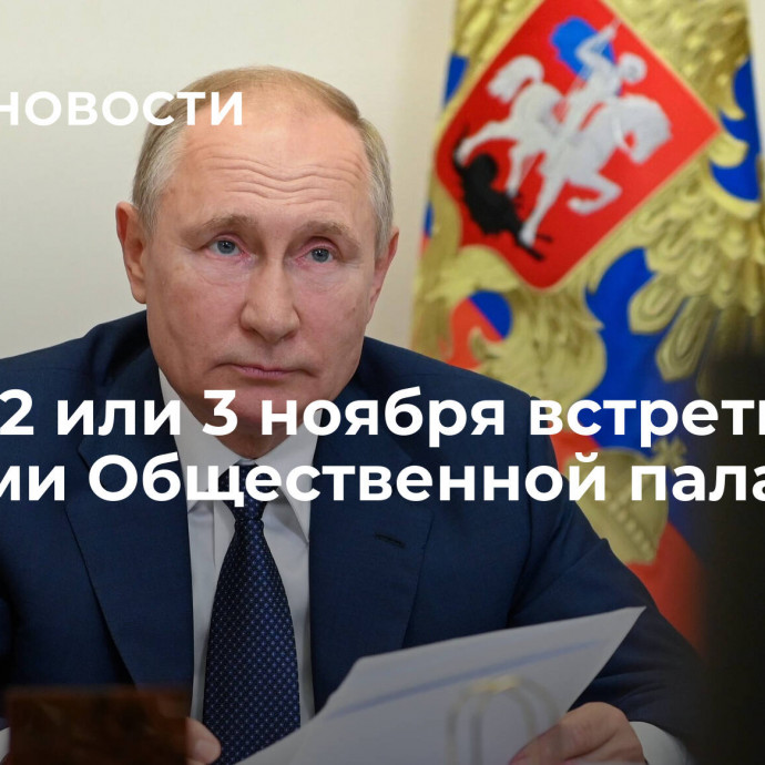 Путин 2 или 3 ноября встретится с членами Общественной палаты