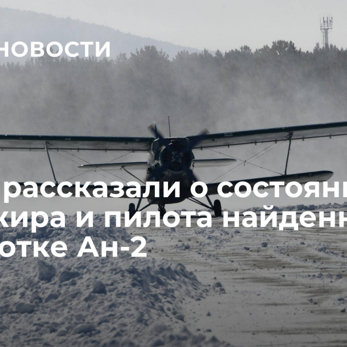 В МЧС рассказали о состоянии пассажира и пилота найденного на Чукотке Ан-2