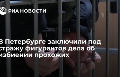 В Петербурге заключили под стражу фигурантов дела об избиении прохожих