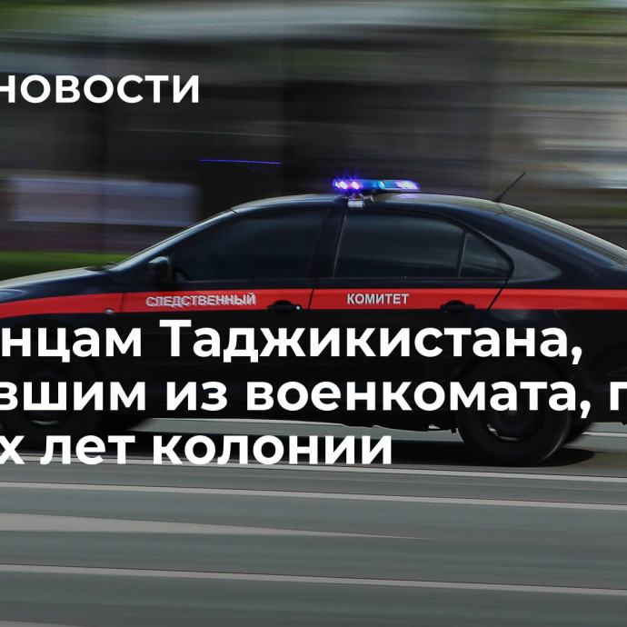 Уроженцам Таджикистана, сбежавшим из военкомата, грозит до двух лет колонии