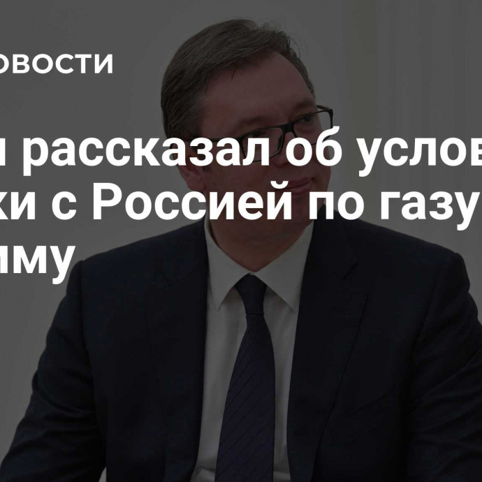 Вучич рассказал об условиях сделки с Россией по газу на эту зиму