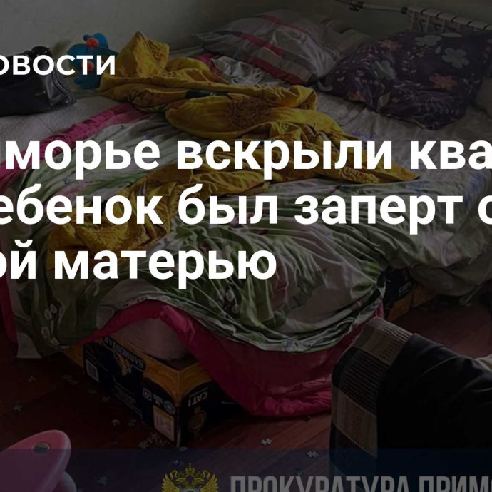 В Приморье вскрыли квартиру, где ребенок был заперт с пьяной матерью