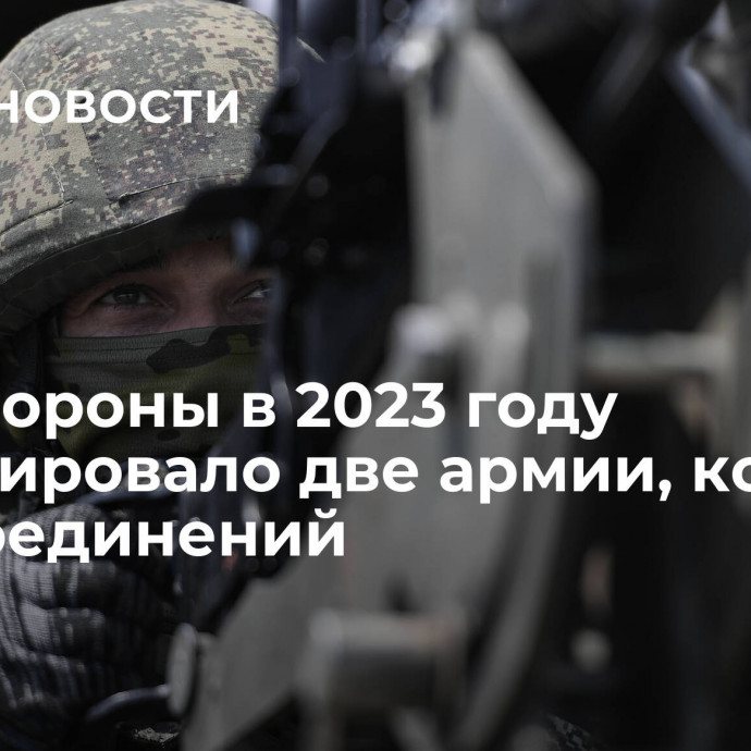 Минобороны в 2023 году сформировало две армии, корпус и 50 соединений