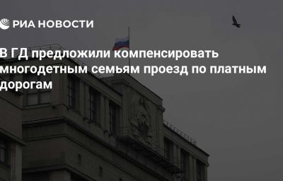 В ГД предложили компенсировать многодетным семьям проезд по платным дорогам