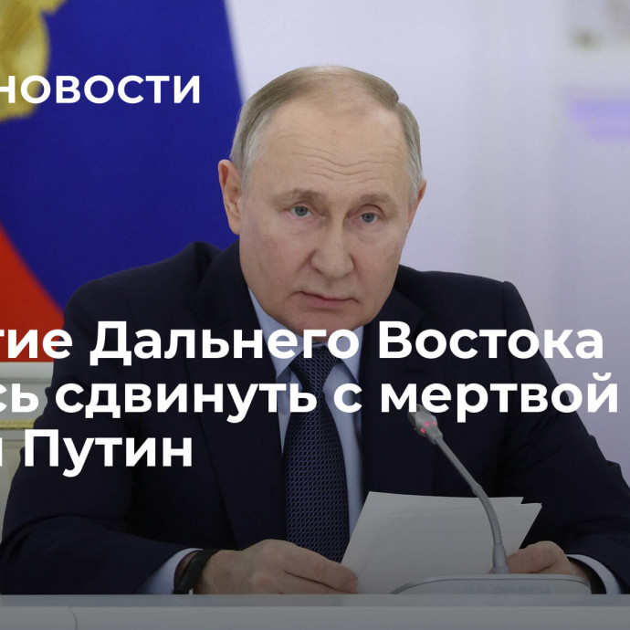 Развитие Дальнего Востока удалось сдвинуть с мертвой точки, заявил Путин