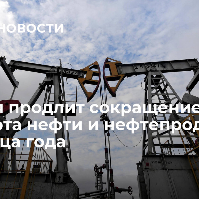 Россия продлит сокращение экспорта нефти и нефтепродуктов до конца года