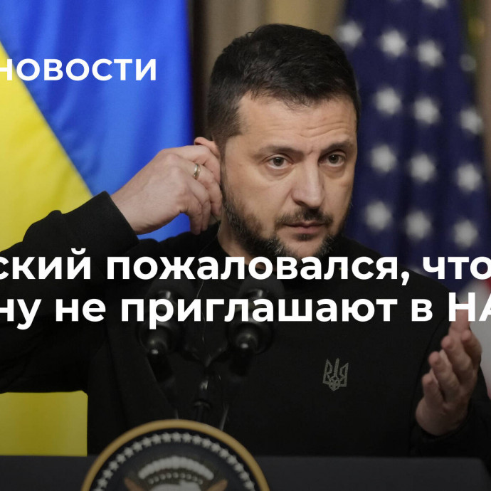 Зеленский пожаловался, что Украину не приглашают в НАТО