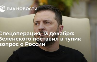 ​Спецоперация, 13 декабря: Зеленского поставил в тупик вопрос о России