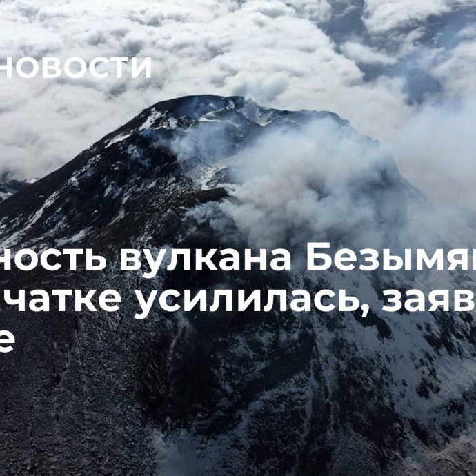 Активность вулкана Безымянный на Камчатке усилилась, заявили ученые