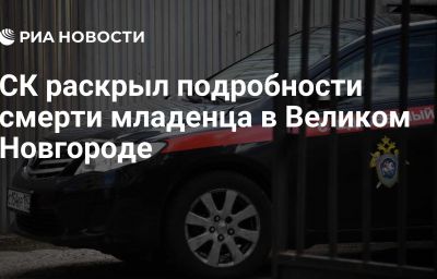 СК раскрыл подробности смерти младенца в Великом Новгороде