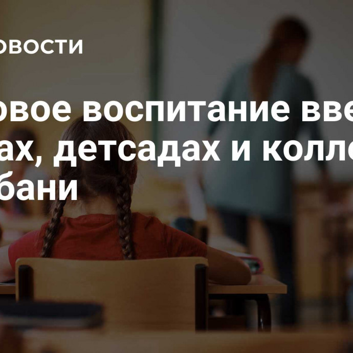 Трудовое воспитание введут в школах, детсадах и колледжах на Кубани