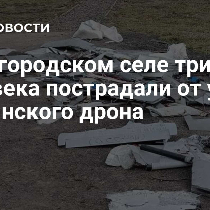 В белгородском селе три человека пострадали от удара украинского дрона