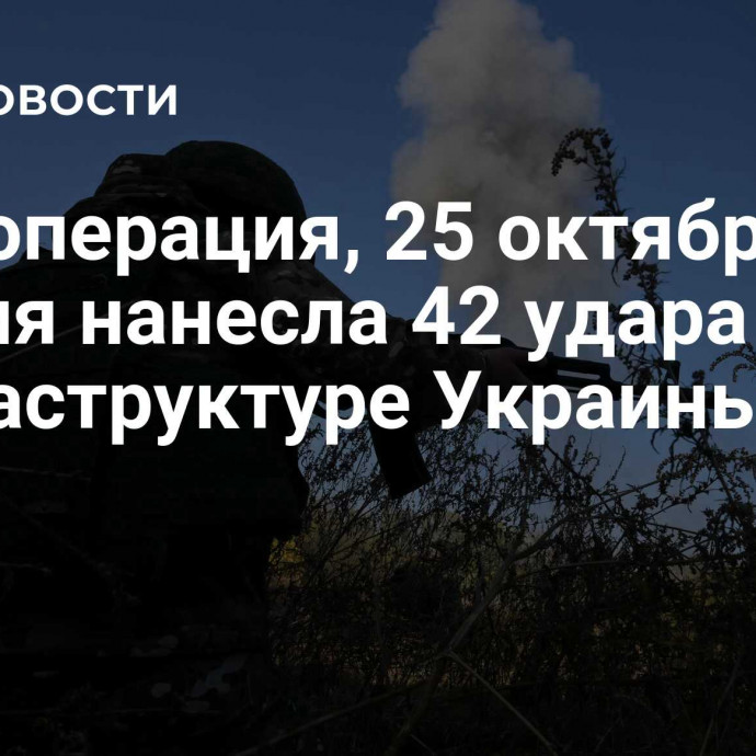 Спецоперация, 25 октября: Россия нанесла 42 удара по инфраструктуре Украины