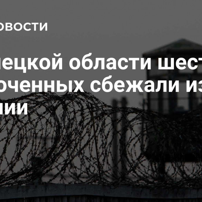 В Липецкой области шесть заключенных сбежали из колонии