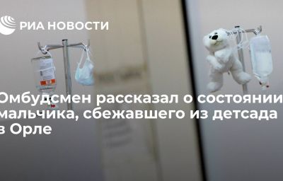 Омбудсмен рассказал о состоянии мальчика, сбежавшего из детсада в Орле