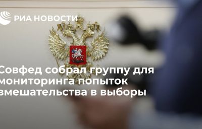 Совфед собрал группу для мониторинга попыток вмешательства в выборы