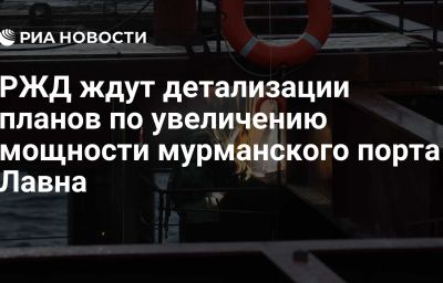 РЖД ждут детализации планов по увеличению мощности мурманского порта Лавна