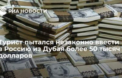 Турист пытался незаконно ввести в Россию из Дубая более 50 тысяч долларов