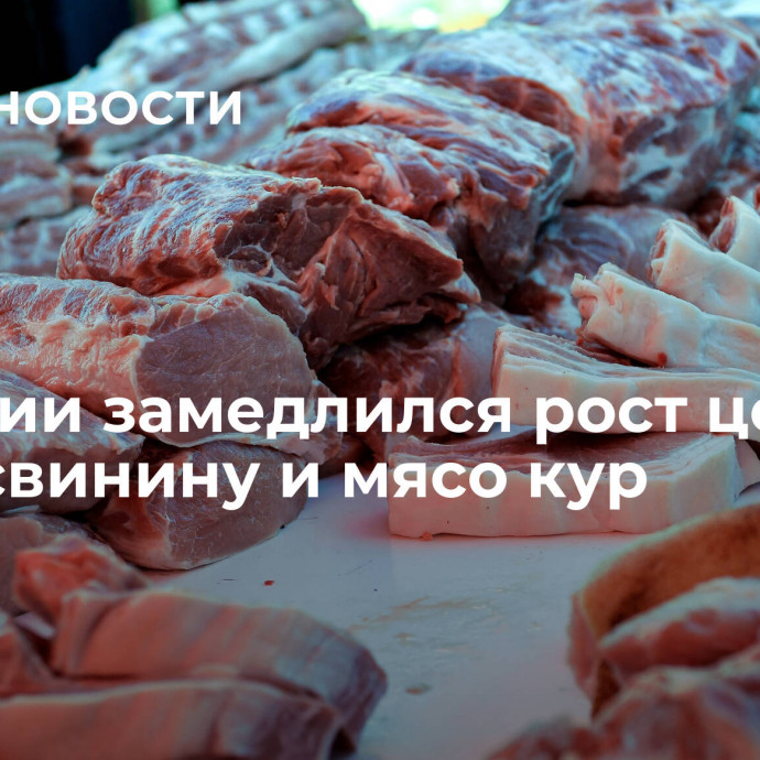 В России замедлился рост цен на яйца, свинину и мясо кур