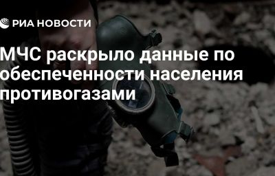 МЧС раскрыло данные по обеспеченности населения противогазами