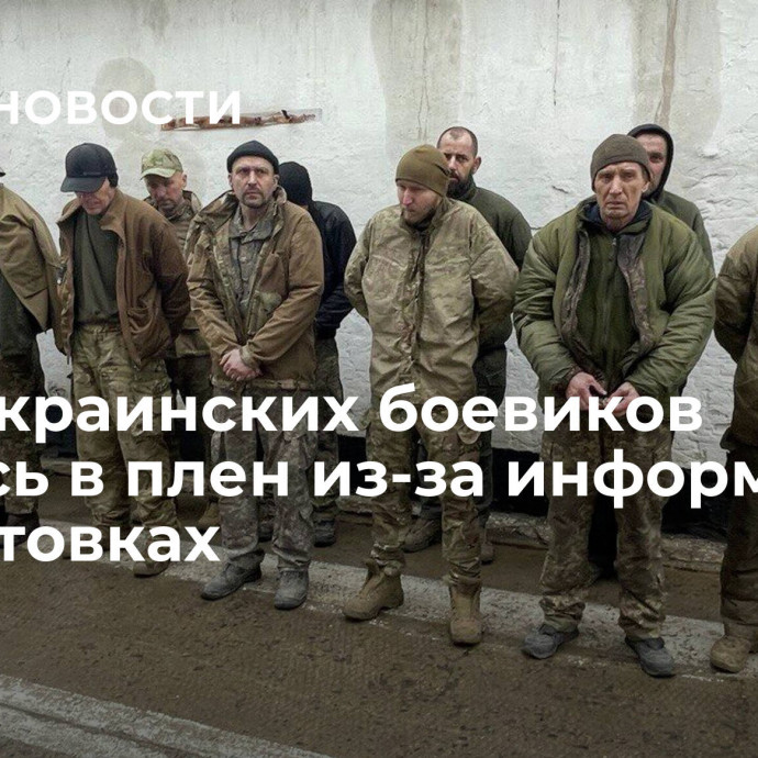 Трое украинских боевиков сдались в плен из-за информации на листовках